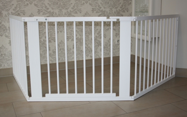 Schutzgitter Absperrgitter Türgitter Treppenschutzgitter V 273 cm weiß